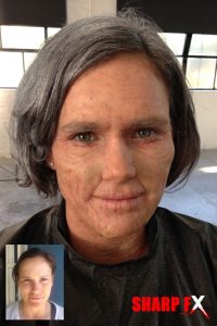 old age character prosthetic makeup